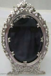 RARE ENGLISH STERLING SILVER OVAL PICTURE FRAME