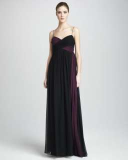 Sleeveless Pleated Gown  