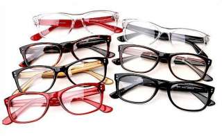 Retro 80s Vintage EyeGlasses BLACK Fashion Frames Wear  