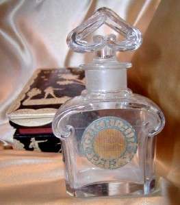 HEURE BLEUE Perfume Bottle 4 3/4 Tall   GUERLAN ~ Original Box 