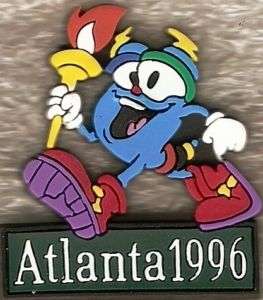 1996 Atlanta Izzy Soft Pinz Olympic Mascot Pin  