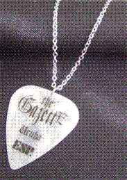 necklace with uruha the gazette s official artist pick silver