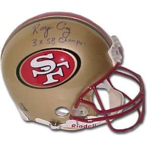 Roger Craig San Francisco 49ers Autographed Helmet with 3X SB Champs 