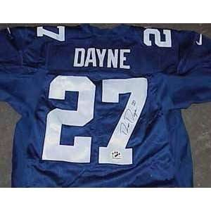 Ron Dayne Autographed Jersey
