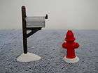   56 SNOW VILLAGE SET OF TWO FIRE HYDRANT AND MAILBOX NEW IN BOX