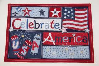 4th of July Patriotic Placemats 8 Styles U Pick NWT  