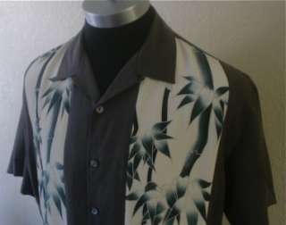   Classics Hawaian Print Aloha Floral 100% SILK Bowling shirt L Large