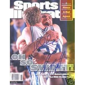 Shane Battier & Mike Dunleavy (DUKE) autographed Sports Illustrated 