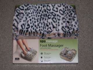 Spa Massage Relaxation Therapy Foot Massager Cheetah  