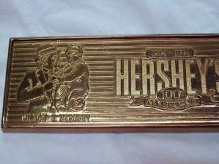 Hersheys Gold Candy Bar Paper Weight 1894 1994 Milton S Hershey.Free 