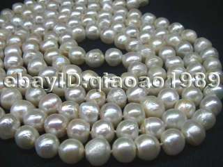 60 long 10mm freshwater pearl necklace  