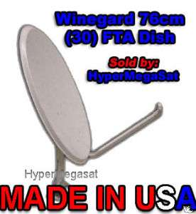 Winegard 30 Inch FTA Satellite Dish w/hardware 87x80cm  