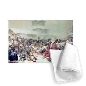  Destruction of Novgorod by Tsar Ivan III   Tea Towel 100 