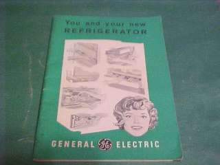 1960 GENERAL ELECTRIC REFRIGERATOR USE & CARE MANUAL  
