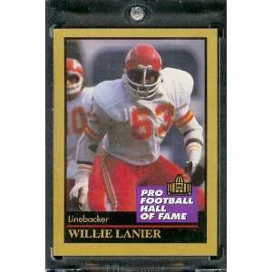  1991 ENOR Willie Lanier Football Hall of Fame Card #83 