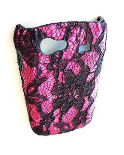 For Samsung Google Nexus S i9020 Designer Pink Flower Lace Case Cover 