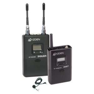  Azden 310LT UHF On Camera Body Pack Microphone System 
