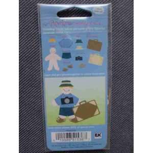   Travis Mini Scrapbook Embellishment Paper Doll Arts, Crafts & Sewing