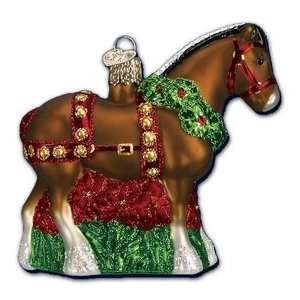  Clydesdale Glass Ornament