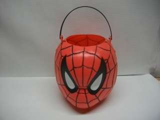  comic Spider Man Halloween ticker treating candy bucket basket  