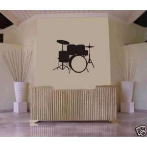   Wall Mural Decal Sticker Music Drums Drummer Band Drumstick Percussion