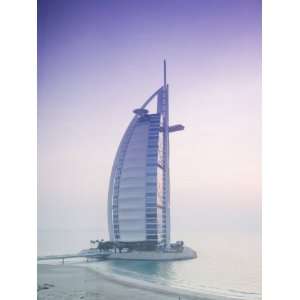 Sunrise, Burj Al Arab Hotel, Dubai, United Arab Emirates, Middle East 