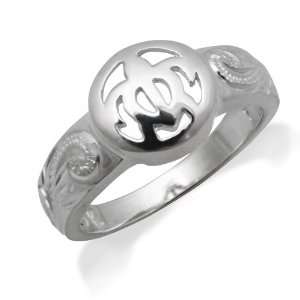    Silver Hawaiian Turtle Honu Ring Honolulu Jewelry Company Jewelry