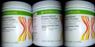 Lot of 3 New Herbalife Personalized Protein Powders 360g Each  