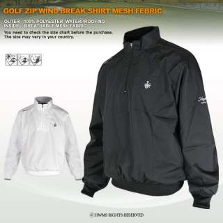 New Men Jacket Golf Pullover Windshirts Waterproof Mesh  