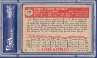 1952 TOPPS HIGH # BOB HOFMAN   GIANTS #371 PSA 5 EX  