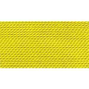 Nylon Beading Thread, Yellow, Size 5, 0.65 Millimeters 