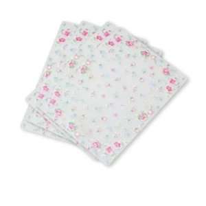  Tea Rose Frosted Vinyl Placemats, Set of 4