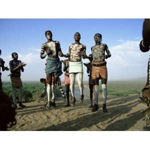  Jumping Fertility Dance, Karo Tribe, Omo River, Ethiopia 