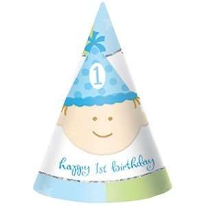  First Birthday Boy Party Cone Hats Toys & Games