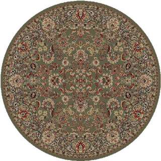 Area Rug 5 Round GREEN MAHAL PERSIAN ORIENTAL Carpet  