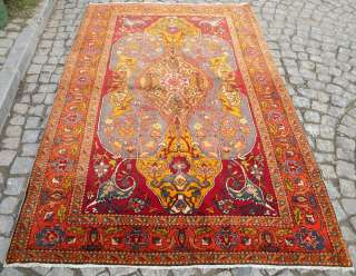 Antique Turkish Rug Carpet Kilim 5 x 8 From Urgup Cappadocia Madder 