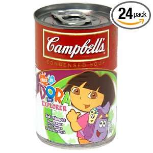 Campbells Red & White Dora Kids Shapes Soup, 10.5 Ounce Can (Pack of 