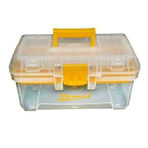    15 1/2 Plastic Transparent Toolbox with Tray