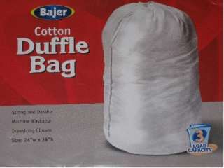 BAJER COTTON DUFFLE LAUNDRY BAG 3 LOAD CAPACITY  