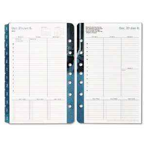   Cornerstone Dated Weekly/Monthly Planner Refill, 5 1/2 x 8 1 