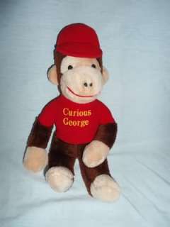   14 plush CURIOUS GEORGE monkey toy Knickerbocker stuffed  