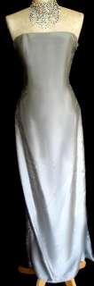 NWT Jessica McClintock Silver Winged Formal Dress Gown Size 6  