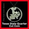   SD Quarter Cut Coin Necklace Mount Rushmore State charm jewelry  