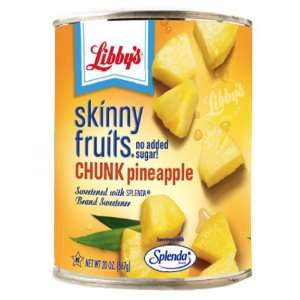 Libbys Skinny Fruit Chunk Pineapple Grocery & Gourmet Food