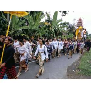  Procession for Funeral Ceremony, Island of Bali, Indonesia 