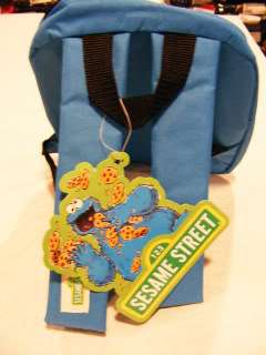 Sesame Street Cookie Monster Blue Mini Backpack New  