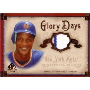    Darryl Strawberry Game Worn Jersey Card Sports Collectibles