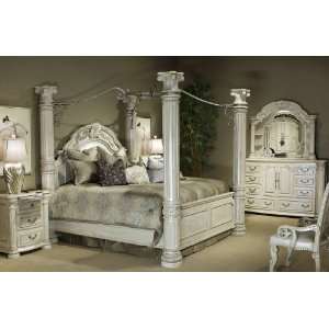   Piece Queen Poster Bedroom Set with Canopy Kit