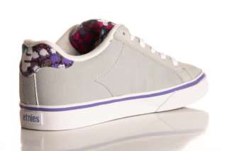 Etnies Girls Kids Fader Vulc Shoes Size 2 Grey/Purple  