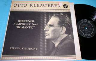 Bruckner Symphony No. 4 Klemperer / 1959 Vox PL.11.200  